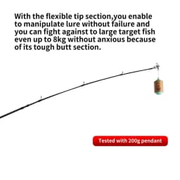 Fishing Rod 6 Section Casting Spinning Portable Travel Fishing Rod 30T Carbon Fiber For Big Game Rod Ultralight Weight
