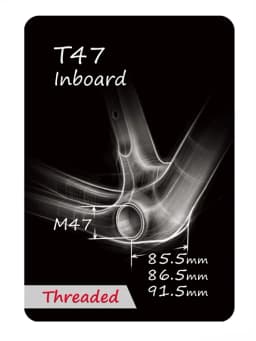 TOKEN OEM Packaging Steel Bearing T47 Threaded BB 47mm*85.5mm/86.5mm/91.5mm Bottom Frame For Road Bike Mountainbike