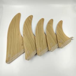 Bamboo Sup Board Fin 6-10.25inch Central Single Surfboard Fin Longboard Paddle Board Fibreglass Fin With Screw Stand Up Paddle