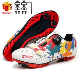 2023 MTB Cycling Shoes Men Mountain Footwear Racing Road Bicycle Flat Clit Sneaker Cleat Women Dirt Speed Route Bike Biking Spd