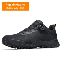 HUMTTO Leather Sneakers for Men Luxury Designer Hiking Boots Outdoor Climbing Trekking Mens Shoes Sports Safety Work Man Shoe