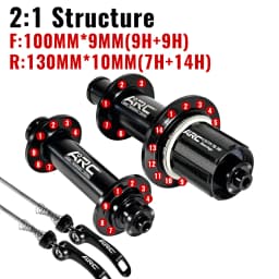 ARC Road Bike Hubs 24H Bicycle Hub V Brake 4 Pawls 48 Clicks Front 100 Rear 130MM Bearing Hub 20 24 Holes Ultralight 280g 8-11S