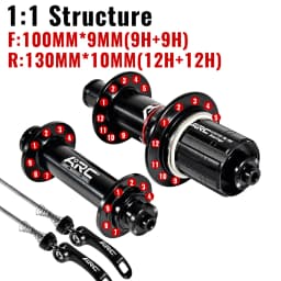 ARC Road Bike Hubs 24H Bicycle Hub V Brake 4 Pawls 48 Clicks Front 100 Rear 130MM Bearing Hub 20 24 Holes Ultralight 280g 8-11S