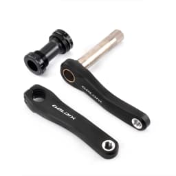 GOLDIX Children Bicycle Crankset 110/127/140/150/155/160mm Crank with Protective Disc 30T 32T Chainwheel Kids Bike Accessories