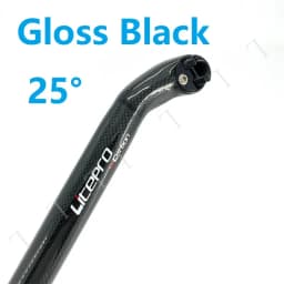 Litepro Folding Bike Carbon Fiber Seatpost 33.9mm 580mm Offset 5/25° Glossy Matte Black BYA412 Bicycle Seat Post Tube