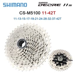 Shimano Deore M5100 Groupset CS-M5100 42T 51T K7 11Speed SL Shift Lever RD Derailleur KMC X11HG601 Chain 11V MTB Bike Groupset
