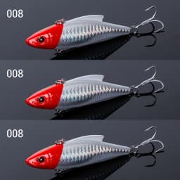 NOEBY 3pcs VIB Vibration Lure 90mm 33g Rattling Sinking Hard Bait Pike Bass Zander Freshwater Saltwater Fishing