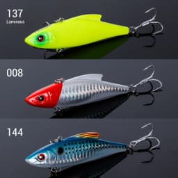 NOEBY 3pcs VIB Vibration Lure 90mm 33g Rattling Sinking Hard Bait Pike Bass Zander Freshwater Saltwater Fishing