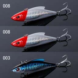 NOEBY 3pcs VIB Vibration Lure 90mm 33g Rattling Sinking Hard Bait Pike Bass Zander Freshwater Saltwater Fishing