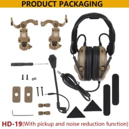 GEN 5 Tactical Headset Militar Hunting Shooting Noise Cancelling Headphones for FAST Helmet OPS Wendy Sport Arc Headset