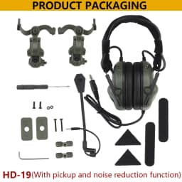 GEN 5 Tactical Headset Militar Hunting Shooting Noise Cancelling Headphones for FAST Helmet OPS Wendy Sport Arc Headset