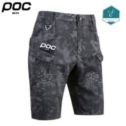 Moto POC Cycling Mountain Bike Shorts Men Downhill MTB Bicycle Motocross Fishing Summer Waterproof Short Pants Quick Dry Black