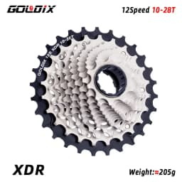 GOLDIX 12s road xdr cassette 10-28T 10-33T 10-36t k7 steel cnc lightweight gear for electronic shifting r9270 r8170 red