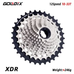GOLDIX 12s road xdr cassette 10-28T 10-33T 10-36t k7 steel cnc lightweight gear for electronic shifting r9270 r8170 red