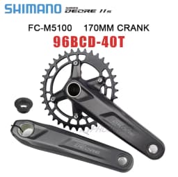 Shimano Deore M5100 Crankset 10/11S Mountain Bike Bicycle Crankset  FC-M5100 170/175mm Cranksets Bottom Bracket BB52 M500 M501