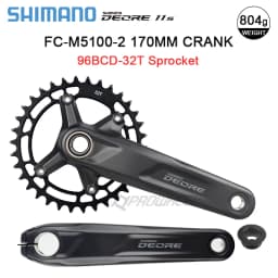 Shimano Deore M5100 Crankset 10/11S Mountain Bike Bicycle Crankset  FC-M5100 170/175mm Cranksets Bottom Bracket BB52 M500 M501