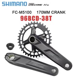 Shimano Deore M5100 Crankset 10/11S Mountain Bike Bicycle Crankset  FC-M5100 170/175mm Cranksets Bottom Bracket BB52 M500 M501