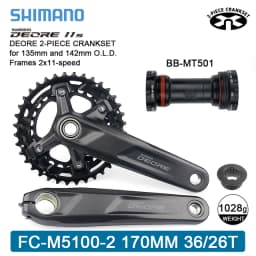 Shimano Deore M5100 Crankset 10/11S Mountain Bike Bicycle Crankset  FC-M5100 170/175mm Cranksets Bottom Bracket BB52 M500 M501