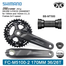 Shimano Deore M5100 Crankset 10/11S Mountain Bike Bicycle Crankset  FC-M5100 170/175mm Cranksets Bottom Bracket BB52 M500 M501