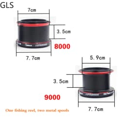2024 New 12+1BB NFR 9000+8000 Series High Speed Carp Distant Fishing Wheel 4.6:1 Spinning Fishing Reel With Spare Metal Spool