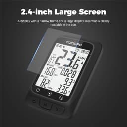 Coospo BC107 Bike Computer GPS Wireless Bicycle Odometer Speedometer 2.4inch Bluetooth5.0 ANT+ Waterproof GPS+BDS Cycle Computer