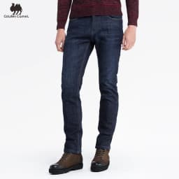 GOLDEN CAMEL Men's Pants Hiking Pants Micro-elastic Washed Mid-waist Business Casual Cotton Trousers Tactical Pants for Men Camp
