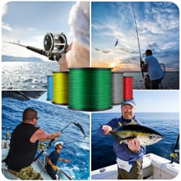 Warknife Fishing Line 1500M 8 Strands Braided Fishing Line Multifilament 6 -300LB Japan Multicolor Carp Fishing Braided PE Wire
