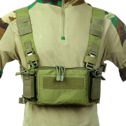 Tactifans D3 Tactical Chest Rig Vest CRM H Harness M4 5.56 Magazine Insert Flatback Integratable Hunting Accessories 500D Nylon