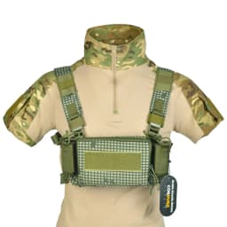 Tactifans D3 Tactical Chest Rig Vest CRM H Harness M4 5.56 Magazine Insert Flatback Integratable Hunting Accessories 500D Nylon