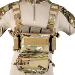 Tactifans D3 Tactical Chest Rig Vest CRM H Harness M4 5.56 Magazine Insert Flatback Integratable Hunting Accessories 500D Nylon