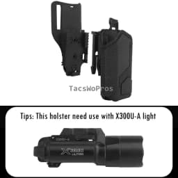 Universal Tactical Pistols Holster X300U-A Flashlight Hunting Waist Gun Carrier for SIG SAUER SPRINGFIELD SMITH WESSON FNH
