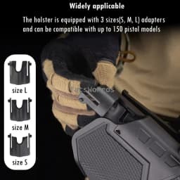Universal Tactical Pistols Holster X300U-A Flashlight Hunting Waist Gun Carrier for SIG SAUER SPRINGFIELD SMITH WESSON FNH