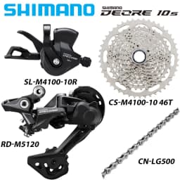 SHIMANO DEORE M4100 M5120 Cues U6000 1x10 Speed Groupset MTB Mountain Bike SL-M4100 Shift Lever Rear Dearilleur Cassette Chain