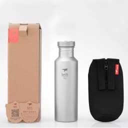 Keith Titanium Sports Bottle Non-toxic Bacteriostatic Flatware Outdoor Camping Hiking Travel Tableware Bottle Single Wall 700ml