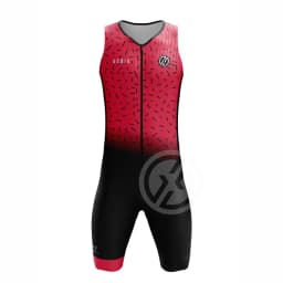 Men's Summer Triathlon Race Suit Sleeveless Tri Suit One-Piece Sportswear Swimming/Running/Cycling Skinsuit Performance Jumpsuit