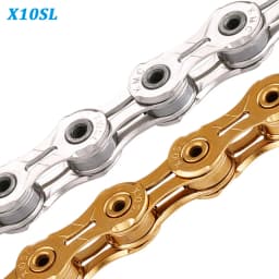 KMC 10 Speed MTB Road Bike Chain X10 X10EL X10SL 10V Bicycle Chains Extra Light Gold Silver Race Rustproof Chain 116/118 Links