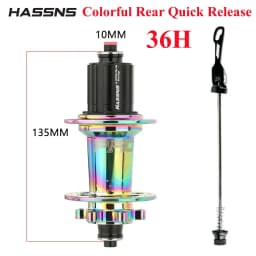 HASSNS Pro 7 36h Rear Hub Bearing 36Holes Freehub MTB Bike 32H Rear Hub for Four Palin 7-12Speed Noisy Cube Bicycle 6 Pawl Hubs