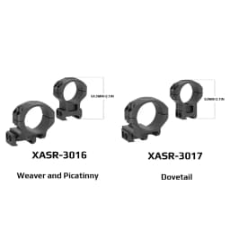 Vector Optics 30mm 1.25in Cantilever Dovetail Picatinny Weaver Rail Hunting Rifle Scope Mounts Ring Aluminum Alloy 2Pcs