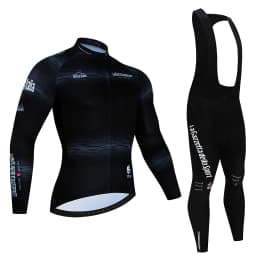 Tour De Italy D'ITALIA Cycling Jersey Set Premium Anti-UV Long Sleeve Downhill Cycling Suit Autumn Quick-Dry Pro Racing Uniform
