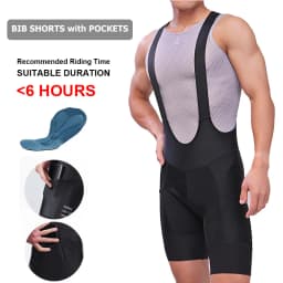 INBIKE Men's MTB Cycling Bib Shorts Bike Riding Pants Man Professional Bicycle Shorts for Men Road Bike Mountain Cycling Clothes