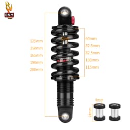 DNM DV-22AR Mountain Bike Spring Shock Absorber 125mm/150mm/165mm/190mm/200mm MTB Bicycle Rear Shock Absorber 450lbs - 1500lbs