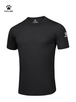 KELME Man T-shirt Running Trainning Exercise Sports Tights Round Neck Ice Silk Breathable Fitness Quick-Dry Shirts 8151TX1002