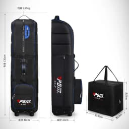 Golf Aviation Bag Foldable with Tugboat Aircraft Consignment Bag with Complimentary Dust Storage Bags HKB009