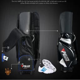 Golf Aviation Bag Foldable with Tugboat Aircraft Consignment Bag with Complimentary Dust Storage Bags HKB009
