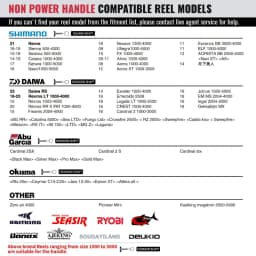 GOMEXUS Power Handle for Daiwa Revros LT Regal Legalis Crossfire Elimilator QR Ultralight