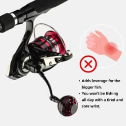 GOMEXUS Power Handle for Daiwa Revros LT Regal Legalis Crossfire Elimilator QR Ultralight