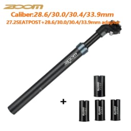 ZOOM Bike Seat Post 27.2/28.6/30.0/30.4/30.9/31.6/33.9mm Mountain bike/Road Bike Seat Post Length 350mm Shock Absorber Seat Post