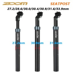 ZOOM Bike Seat Post 27.2/28.6/30.0/30.4/30.9/31.6/33.9mm Mountain bike/Road Bike Seat Post Length 350mm Shock Absorber Seat Post