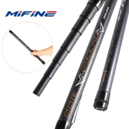 MIFINE MURROW Telescopic Fishing Net Rod 2M-3M Carbon Ultra Light Portable Landing Net Pole for Ponds Lakes Sea Accessories