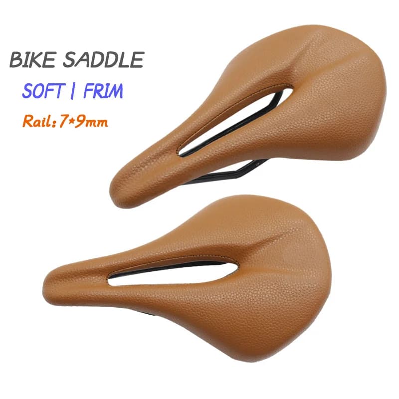 Bike saddle Carbon Saddle MTB/Road 143/155MM Super Light Leather Carbon Cushions Carbon Rails Bicycle Seat bike seat parts